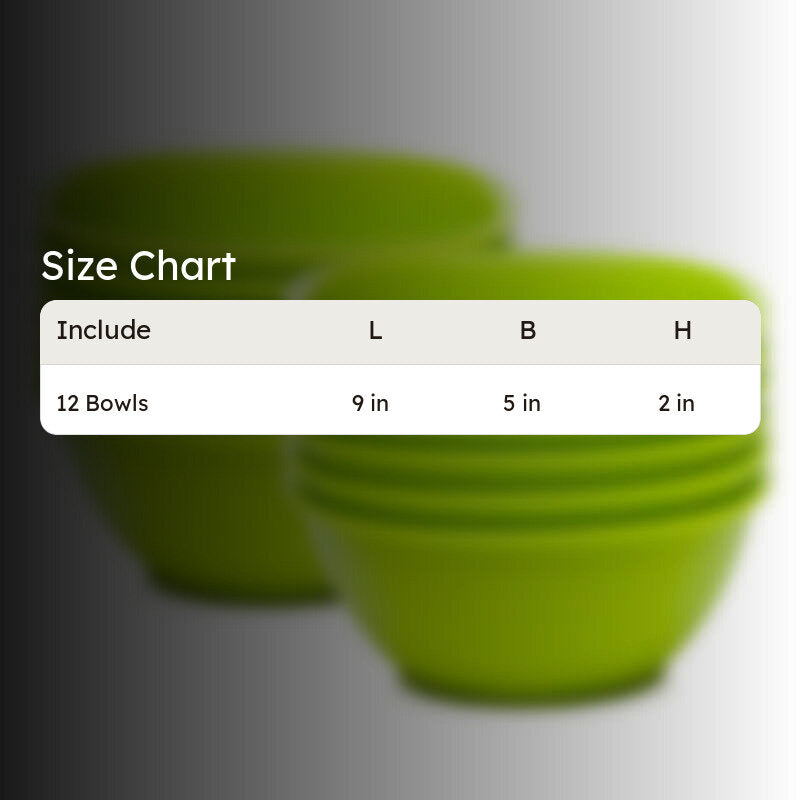Mihaya 400 ml Snack Bowl (Green) - Set Of Twelve media 5