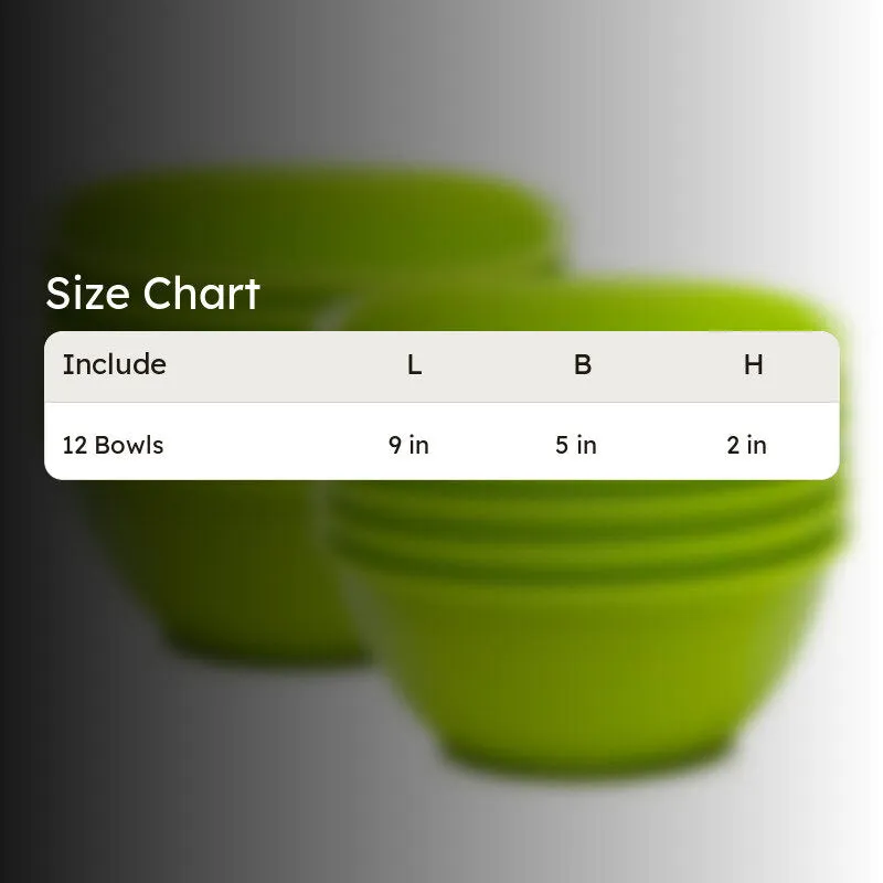 Mihaya 400 ml Snack Bowl (Green) - Set Of Twelve media 5