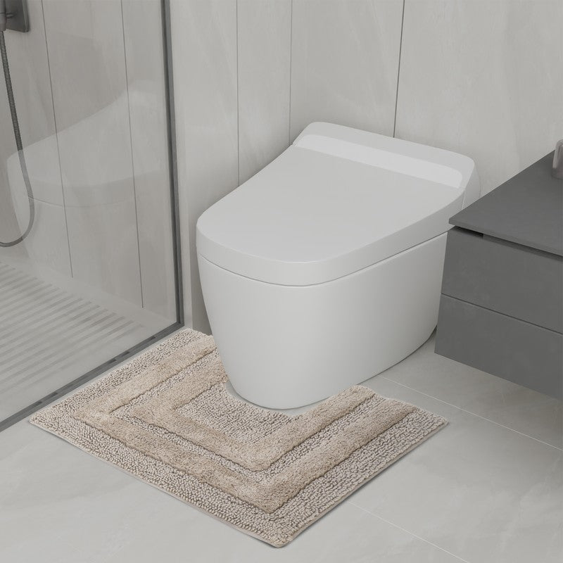 Aqualoom Anti skid Bath Mat (Beige) - Set Of Two media 6