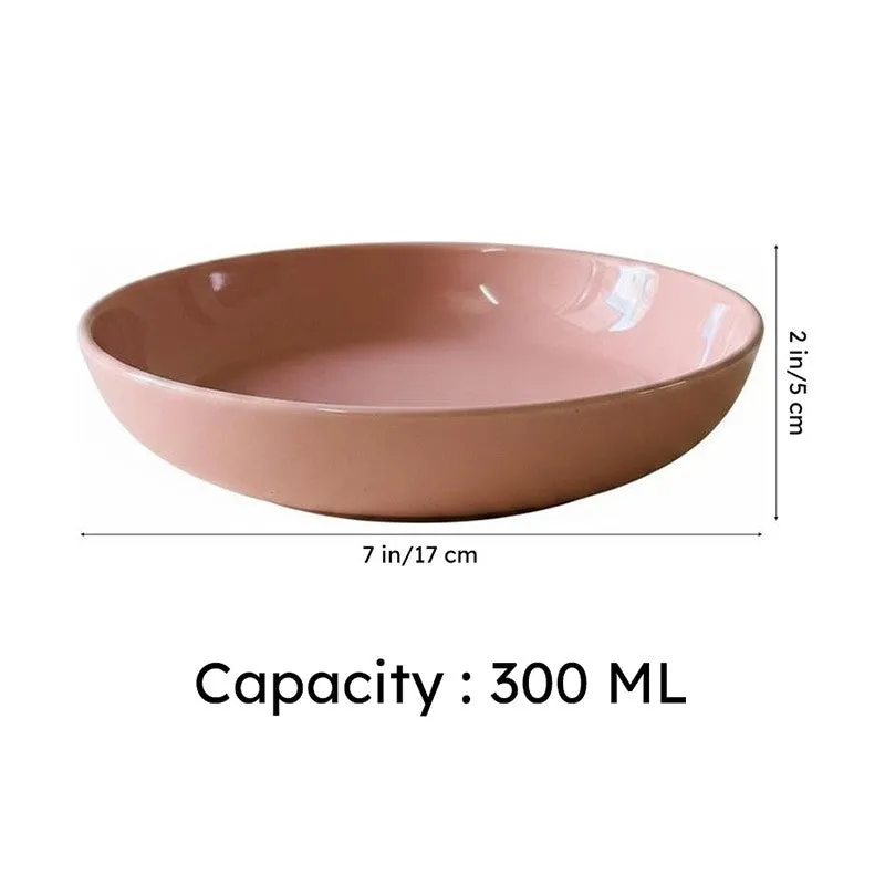 Ceramic Salad Bowls (300 mL) - Pink media 7