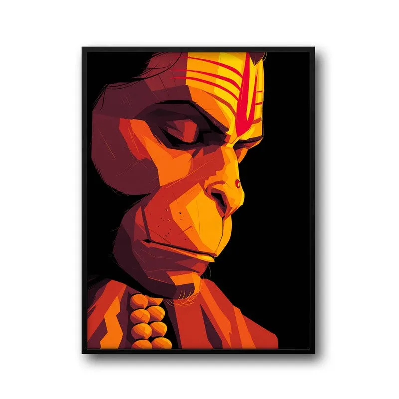 Powerful Bajrangbali III Archival Paper Wall Art media 7