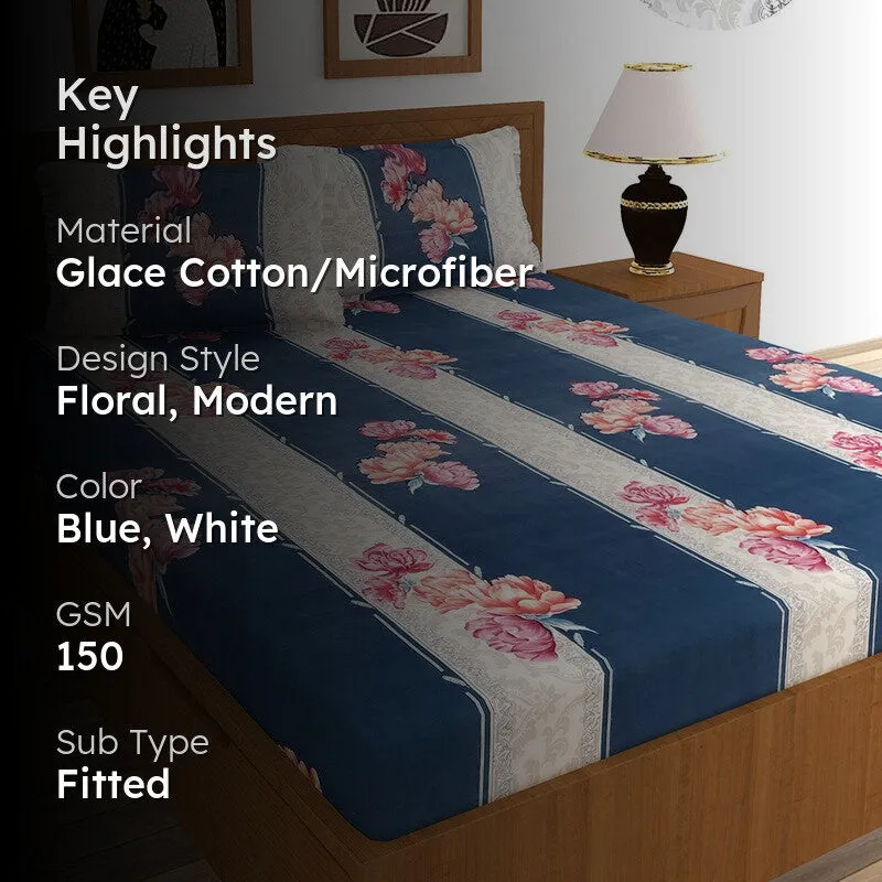 AngleEase King Fitted Microfiber Bedsheet - 150 GSM media 2
