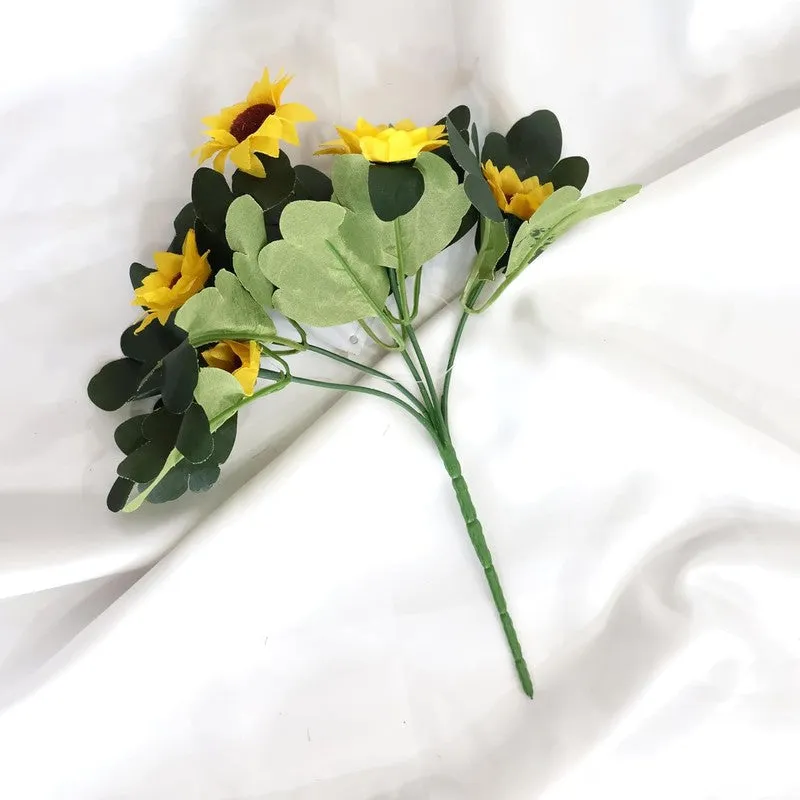 Artificial Sunflower Flowers Bunch media 5