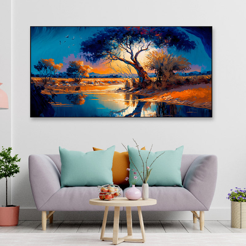 Celestial Scape Canvas Wall Painting
