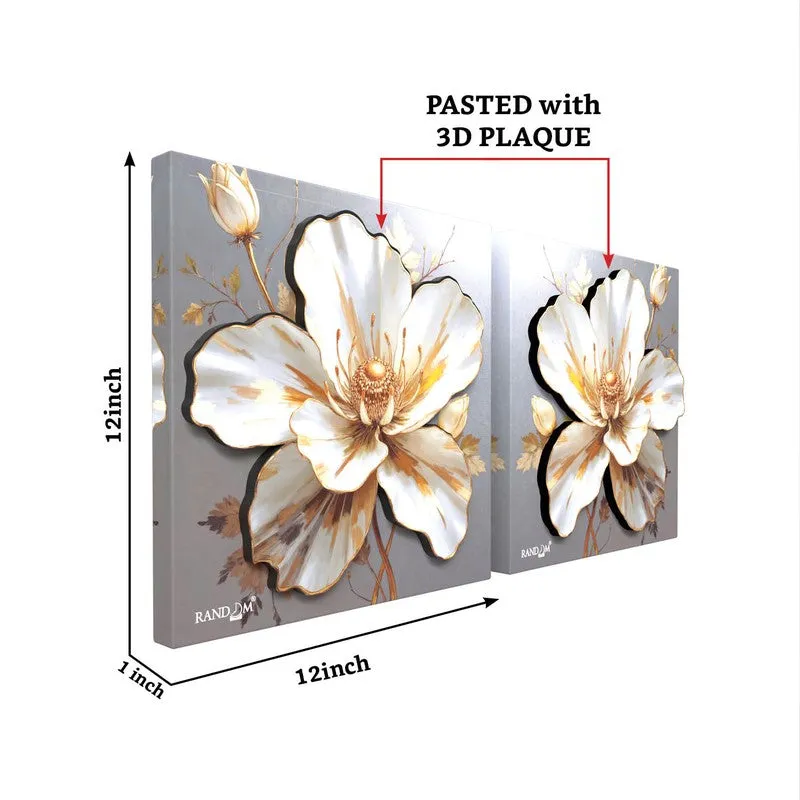 Floral Royale Canvas 3D Wall Art - Set Of Two media 6