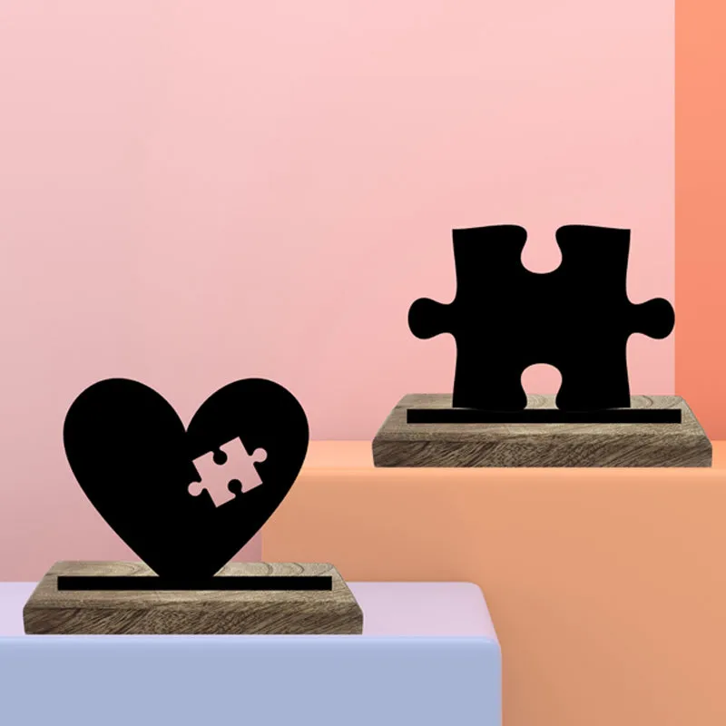Piece Of Puzzle Showpiece - Set Of Two media 3