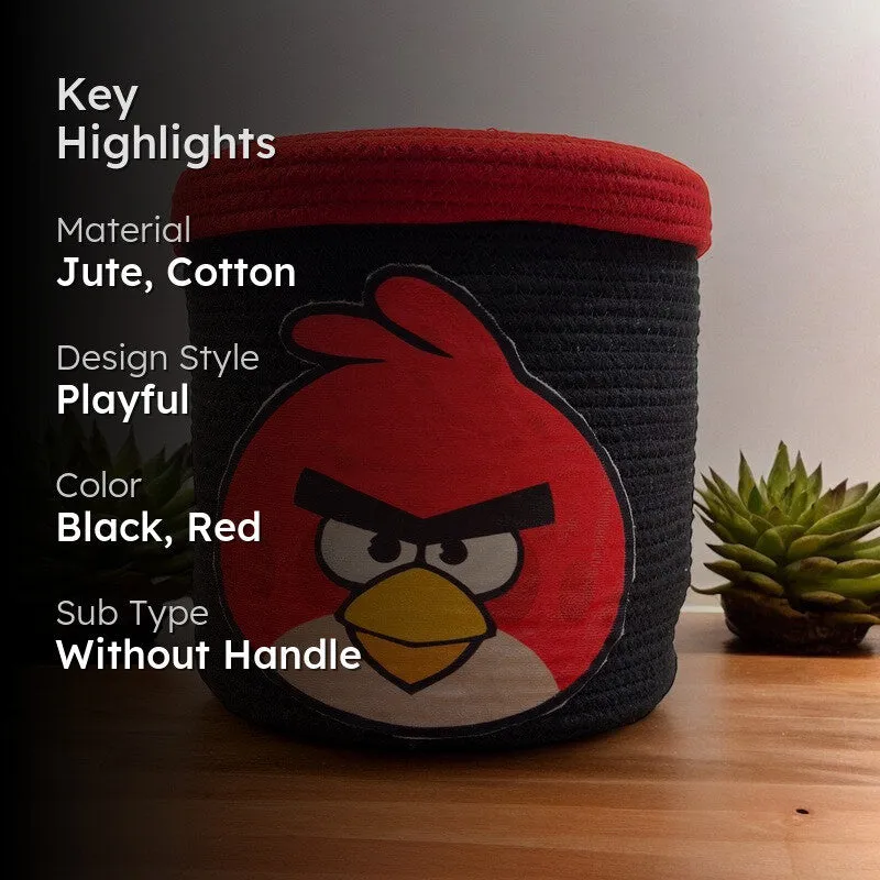 Angry Birds Kids (Jute, Cotton) Storage Basket media 2