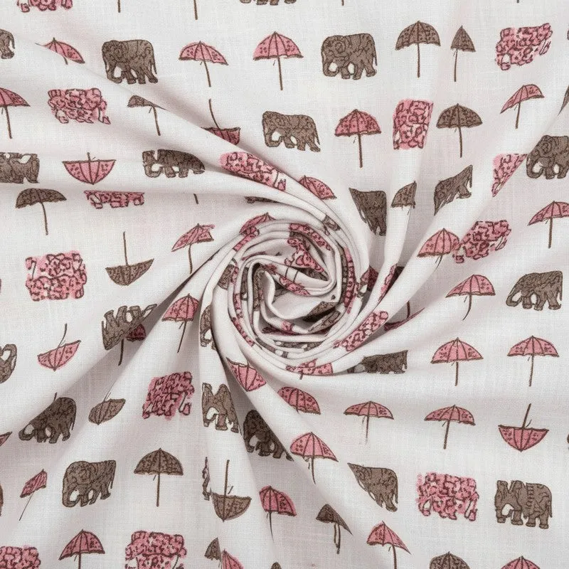 Hastina Parade Cotton Bedsheet (Pink, Grey) - 180 TC media 5