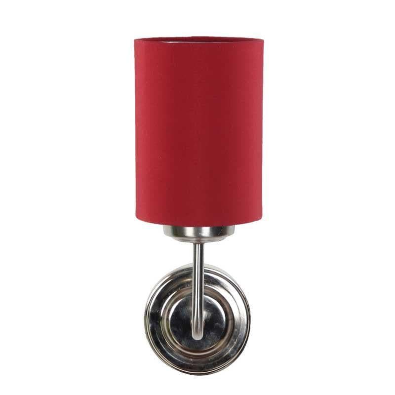 Biyox Cylindrical Fabric Wall Lamp - Red media 6