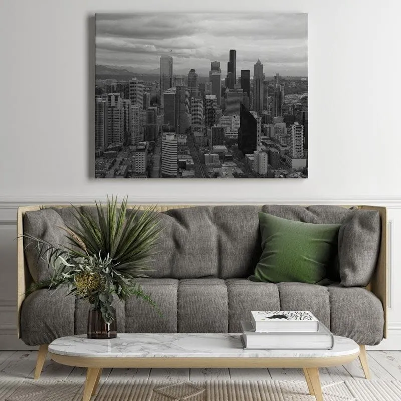 Seattle City Canvas Wall Painting - Gallery Wrap media 3