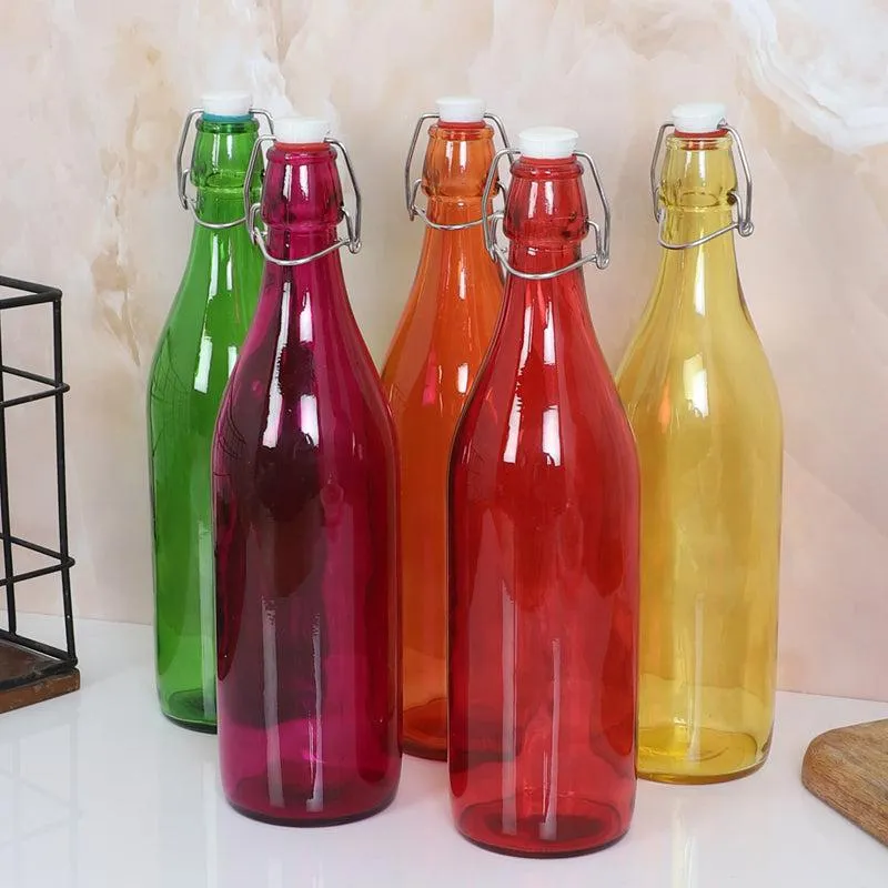 Sanso Glass Water Bottle (1000 mL) - Set Of Five media 1
