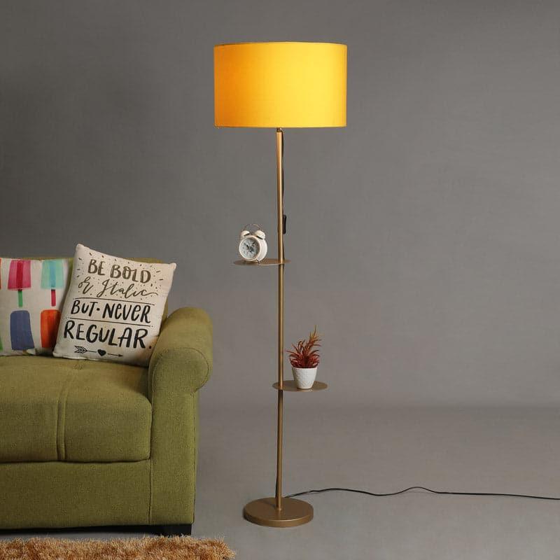 Citrine Lori Floor Lamp With Shelf media 3
