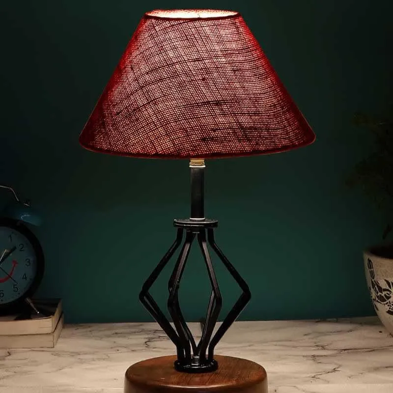 Firefly Fabric Table Lamp - Red,Black media 1
