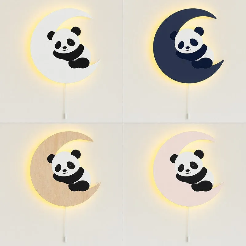 MoonPaw Panda Battery Operated MDF Wall Lamp media 7