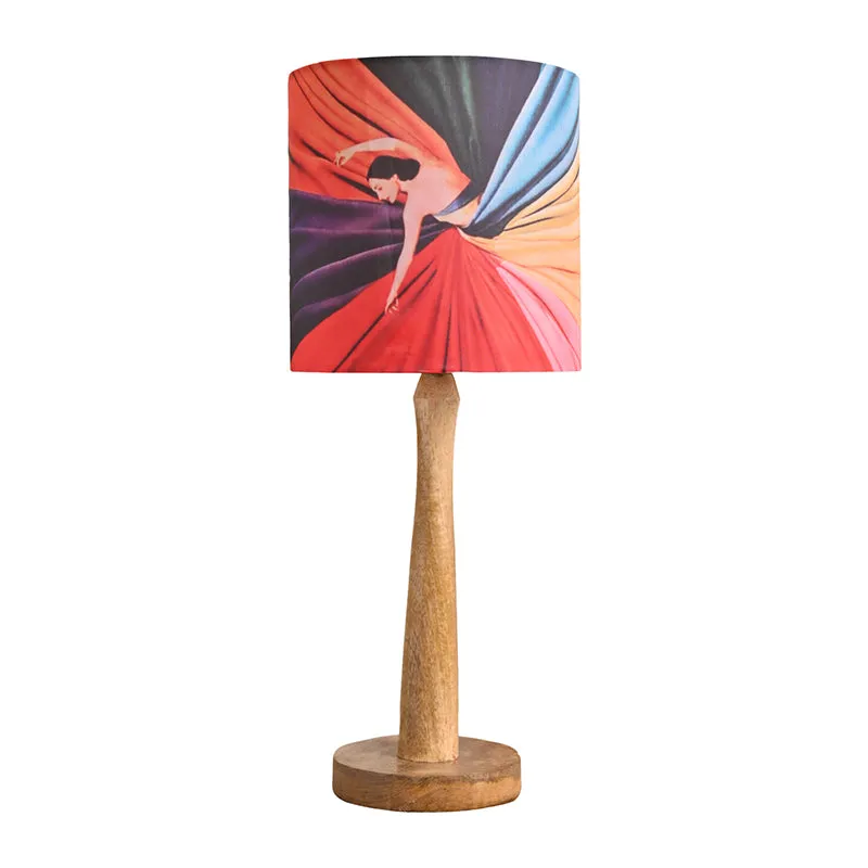 Rainbow Gal Fabric Table Lamp - Multicolor media 4