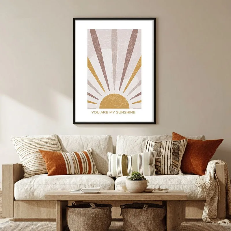 Bursting Sol Canvas Wall Painting With Black Frame media 5