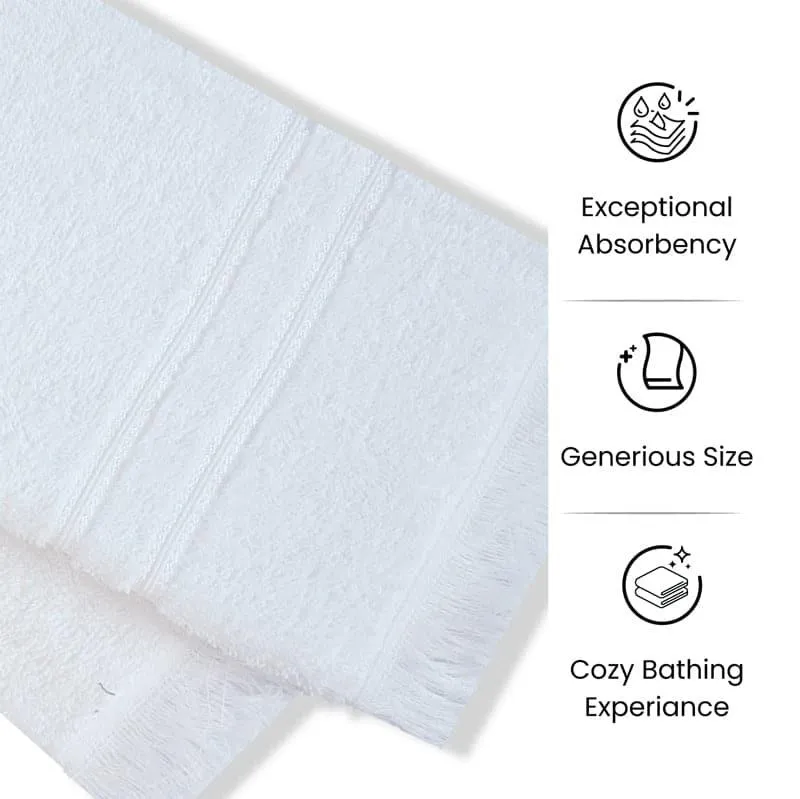 Micro Cotton LuxeDry Soothe Hand Towel (White) - Set Of Two media 5