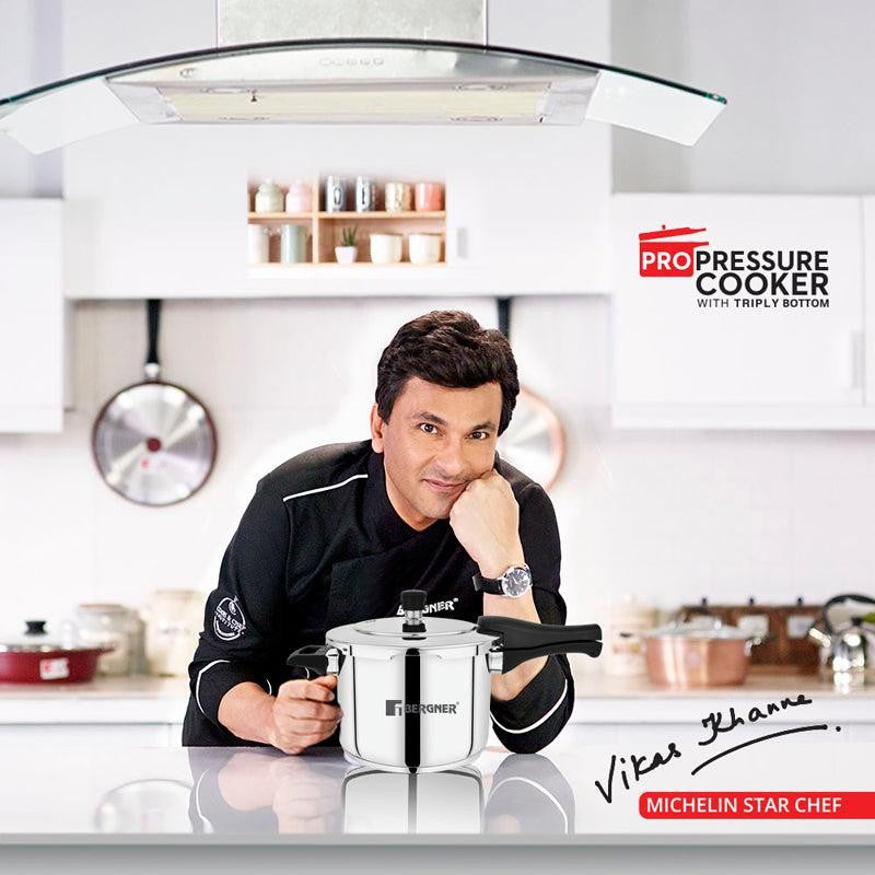Bergner Edge Induction Safe Pressure Cooker - 2000 ml/16 Inches media 8