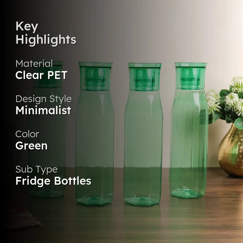 AquaLite Green Clear PET Bottle (1000 mL Each) - Set Of Four media 2