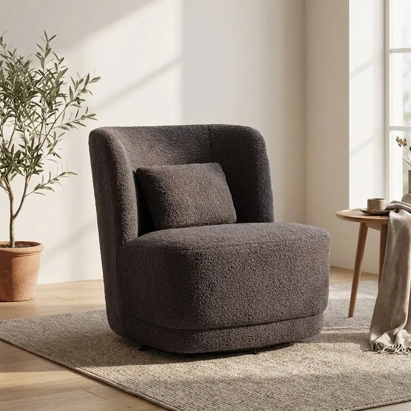 Urban Neem Wood Accent Chair - Grey media 1