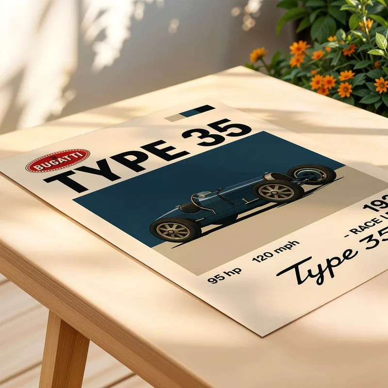 Bugatti Type 35 Wall Poster media 4