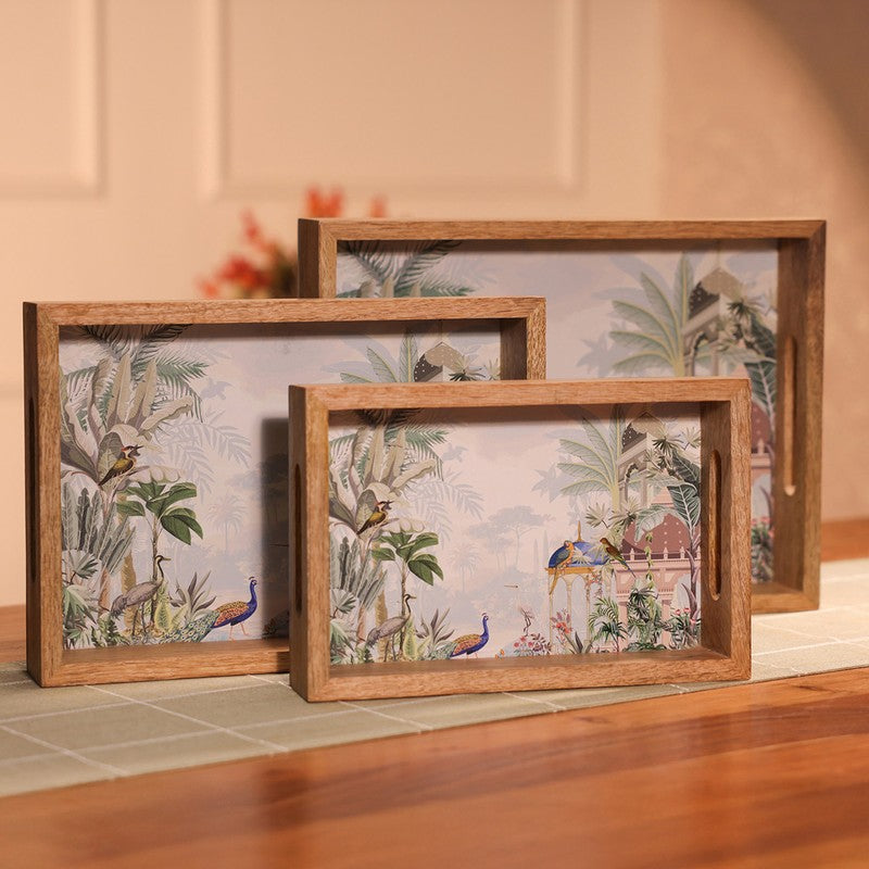 Maple Grove Snack Tray - Set Of Three