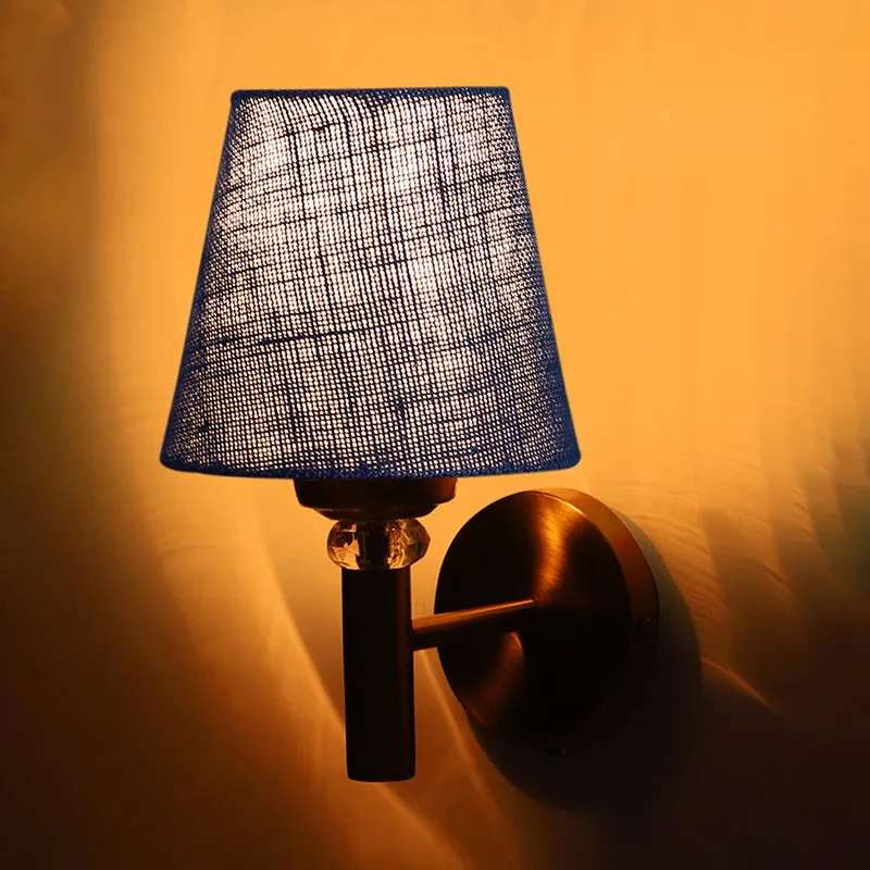Aquilla Jute & Steel Wall Lamp - Blue media 4