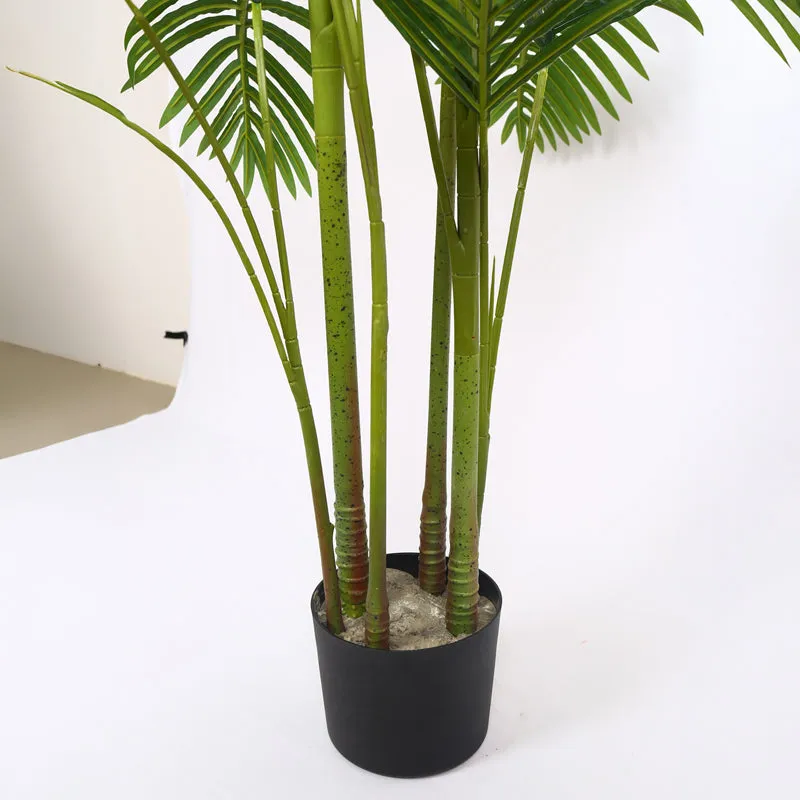 Verdiq Artificial Palm With Black Plastic Pot - 6 Feet media 5