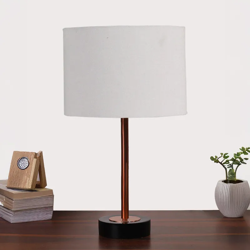 Cotin I Rodin Wooden Table Lamp - Grey,Copper,Black media 3