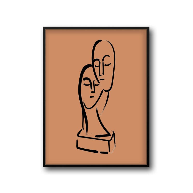 Two Souls Archival Canvas Wall Art - Black Frame media 5