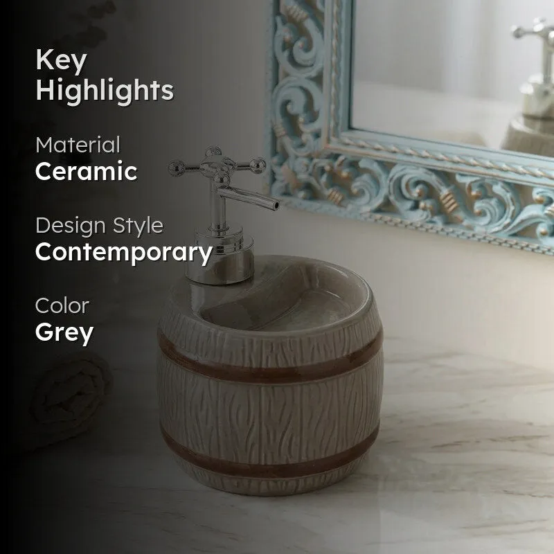 Barrel Wash Soap Dispenser - Grey media 2