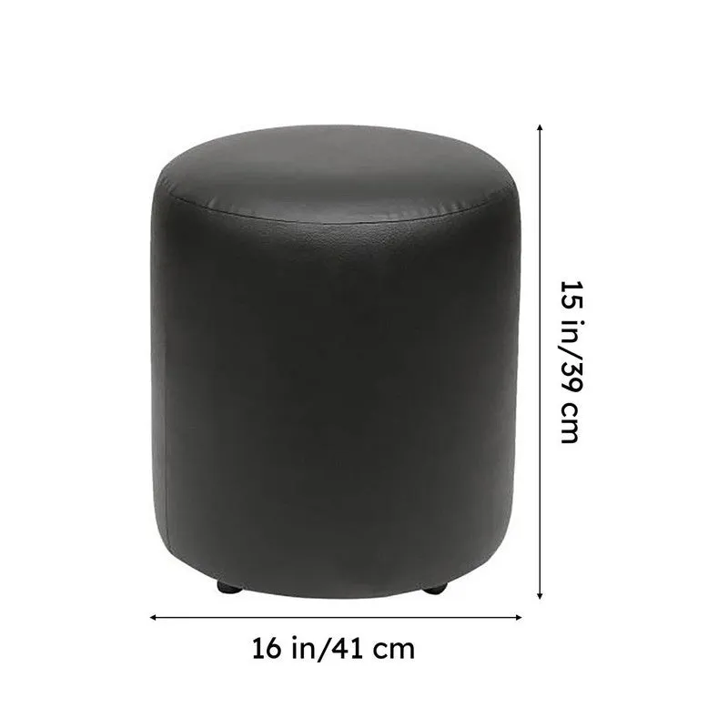 Elviro Plushio Ottoman - Black media 7