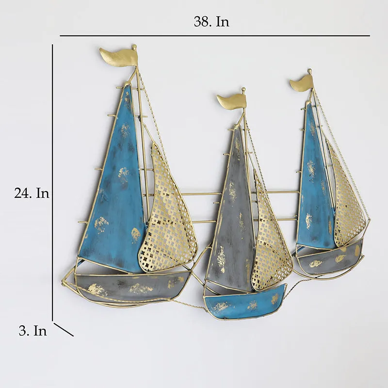 Triad Of Sails Metal Wall Accent media 5