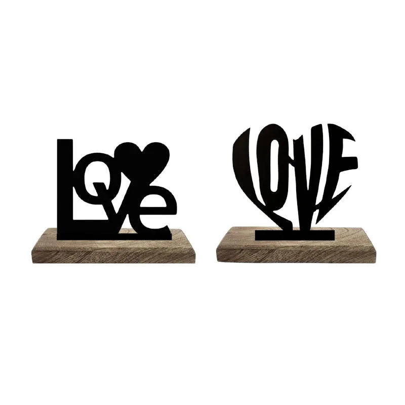 Boundless Love Typography Showpiece - Set Of Two media 6