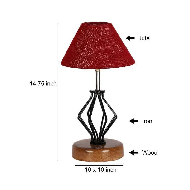Firefly Fabric Table Lamp - Red,Black media 6