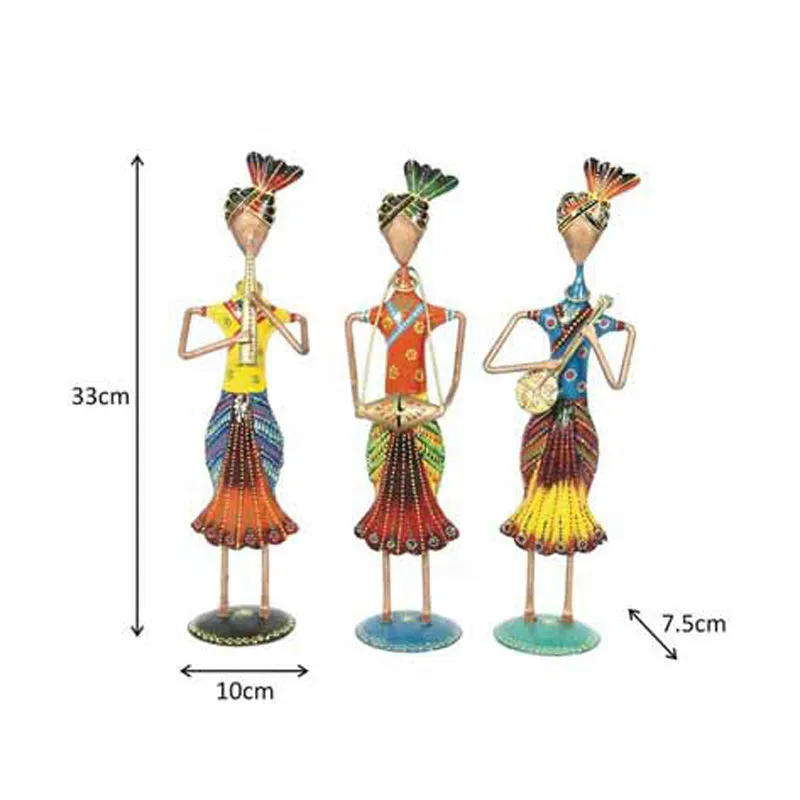 Turbaned Trio Showpiece - Set Of Three media 5