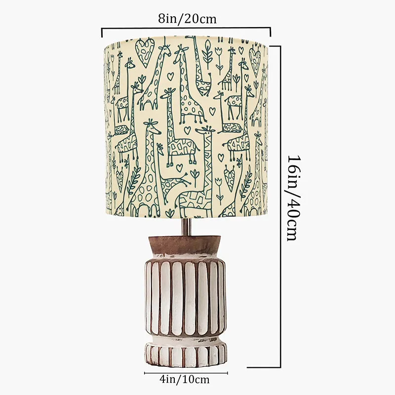 Regent Carved Fabric Table Lamp - Beige,White media 7