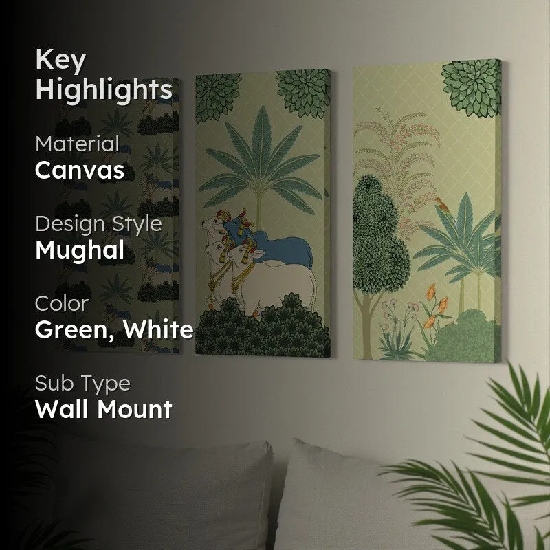 Emerald Pichwai Wall Art - Set Of Three media 2