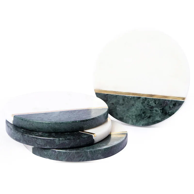 Tesoro Marble Coaster (Green) - Set Of Four media 5