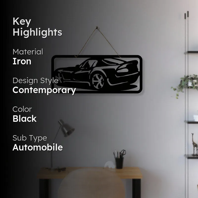 Car Silhouette I Iron Wall Accent media 2