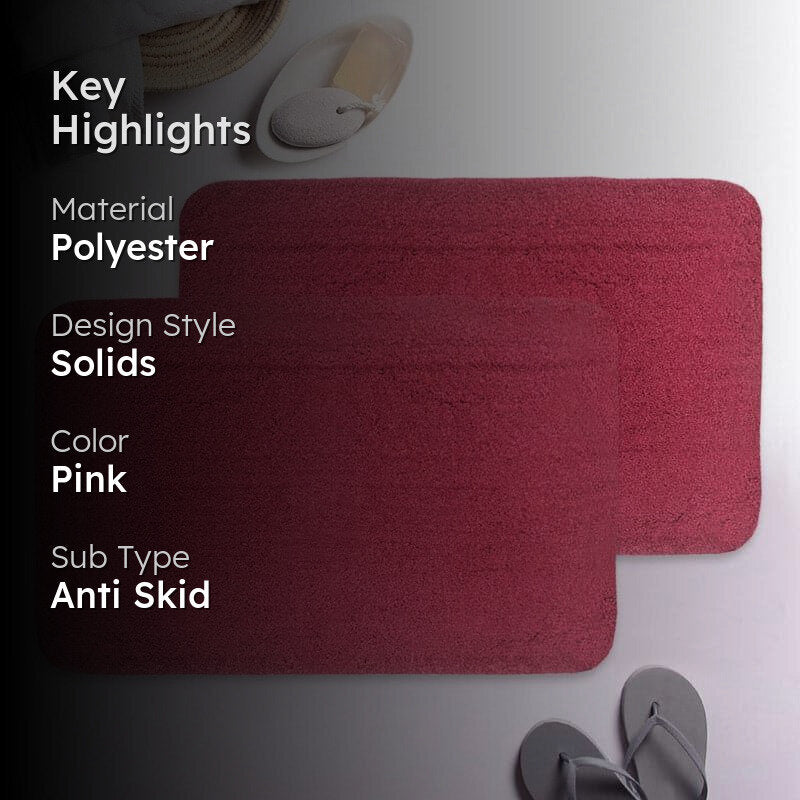 Nesa Anti Slip Bathmat (Red) - Set Of Two media 2