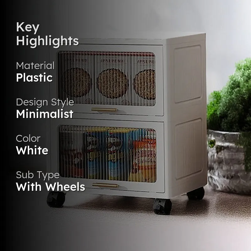 Caspian 2 Tiered Plastic Storage Rack media 2