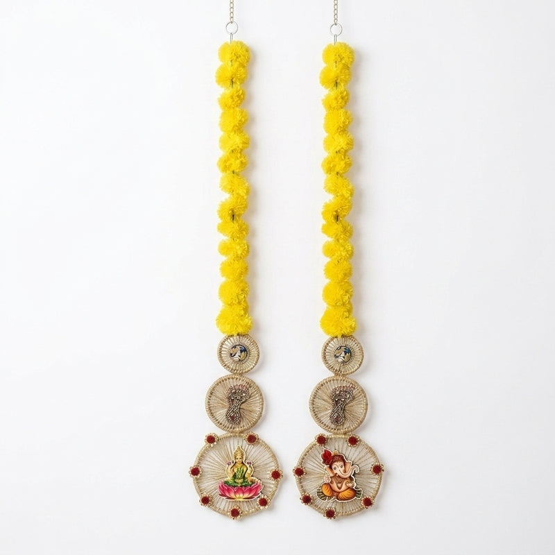 Faux Marigold Latkan - Set Of Two media 5