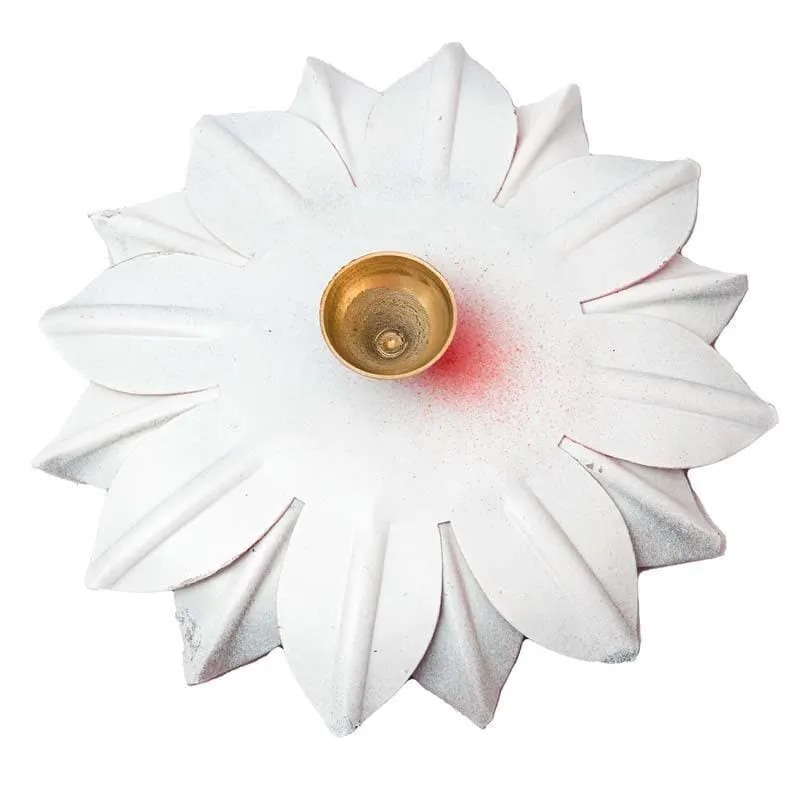 Sacred Bloom Diya- Red media 5