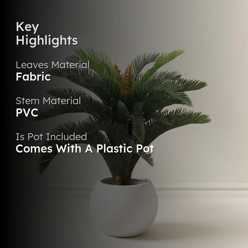 LeafEssence Artificial Plant With Black Plastic Pot - 3.5 ft media 2