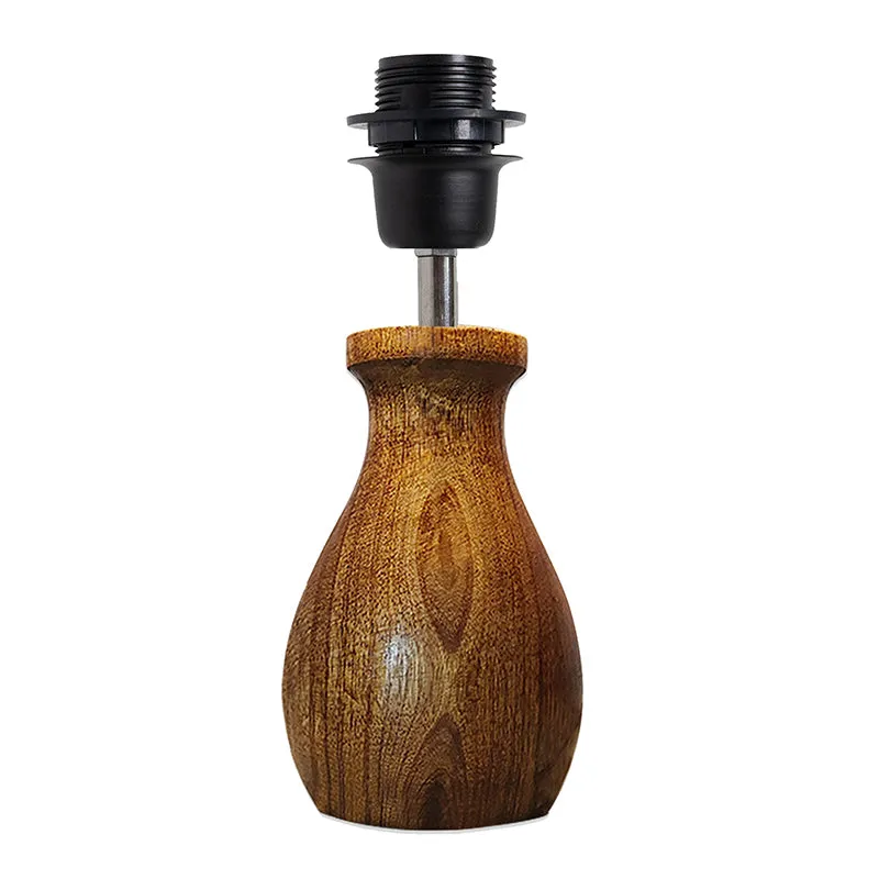 Paragon Wooden Fabric Table Lamp - Black,Brown media 3
