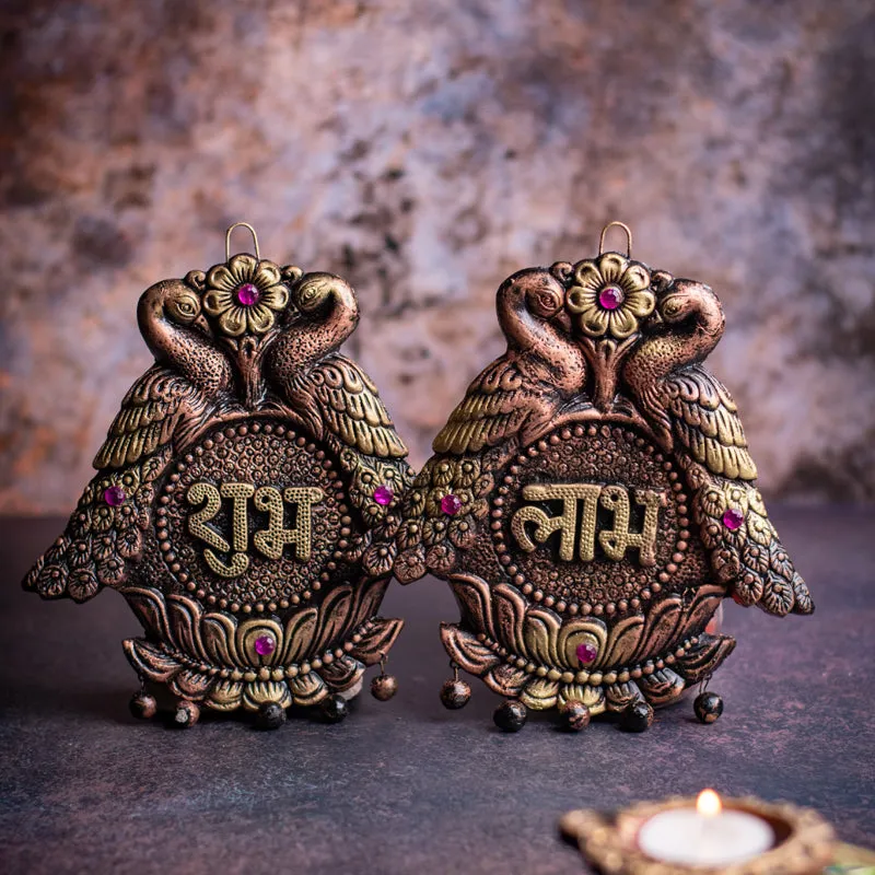 Mayura Shubh (Laabh Terracotta Latkan) - Set Of Two media 3