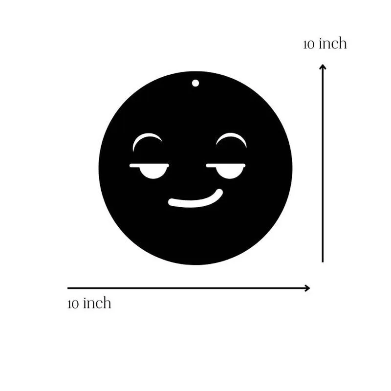 Hey! Emoji Mild Steel Wall Accent media 5
