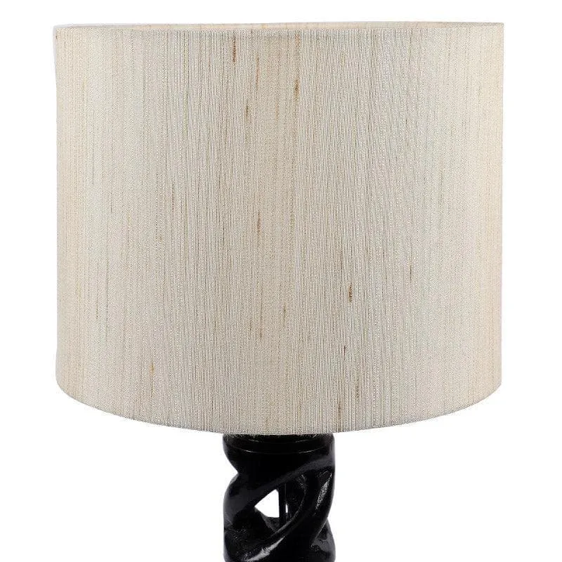 Sorar Wynn Fabric Table Lamp - White,Black media 5