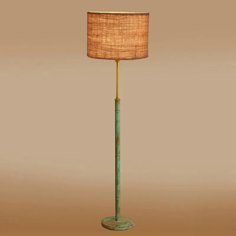 Vintage Glow Wooden Floor Lamp - Brown media 6